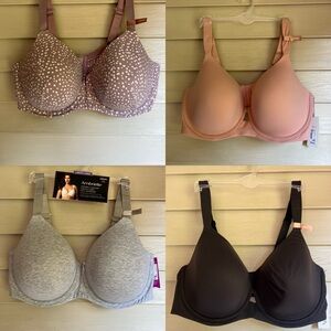 Lot of 4 Ambrielle 42DDD bras Full Coverage Underwire
